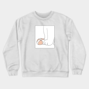 Cat paws aesthetic minimal Crewneck Sweatshirt